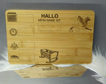 wooden board baby breakfast board 14 x 22 cm