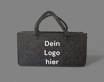 Personalized felt bag with your design or logo - Individual & Unique