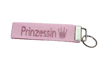 Keychain Princess Gift for her Darling Glitter