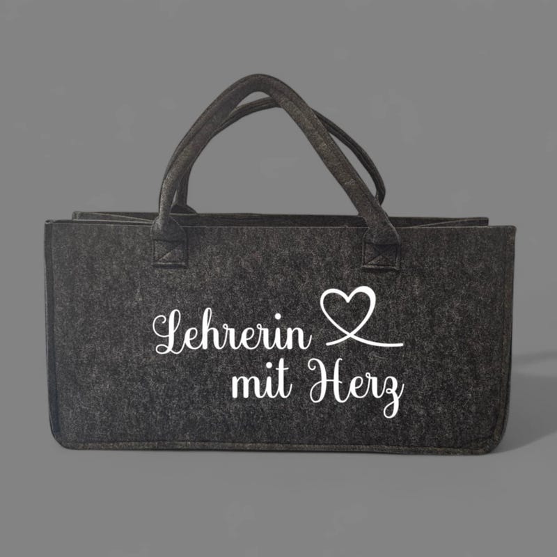 Filztasche Lehrerin Mit Herz