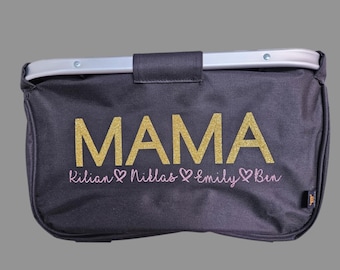 Personalized shopping basket with name Birthday gift Grandma Birthday gift Mom Birthday gift Aunt basket basket