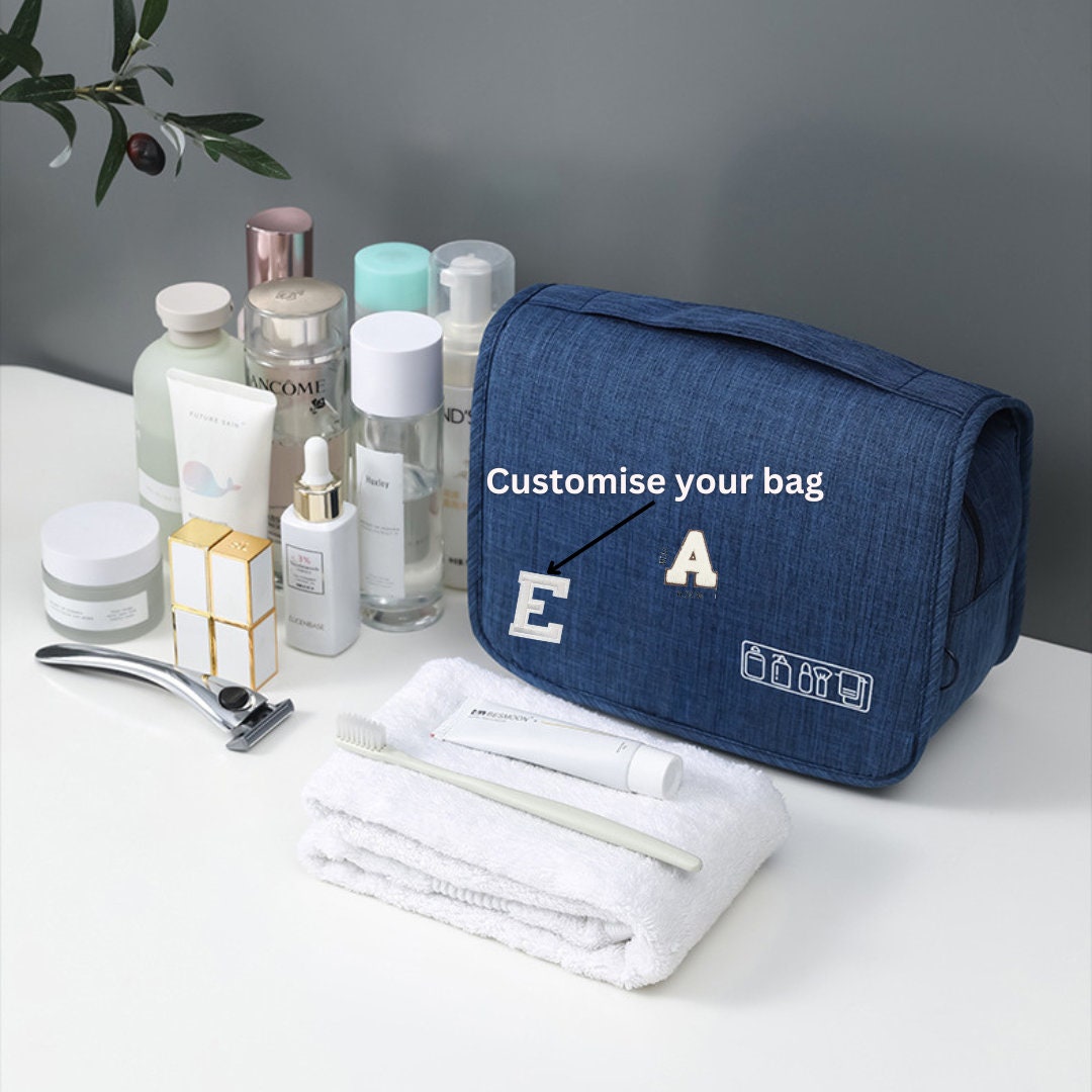 Ladies toiletry bag with handles sale