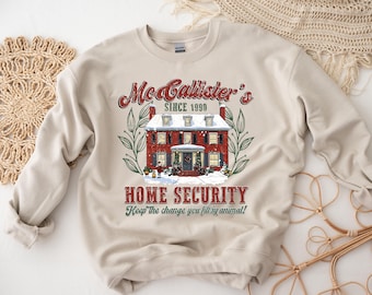 Sudadera de McCallister Home Security, Sudadera de película navideña, Sudadera navideña divertida, Camiseta de McCallister, Regalo de Navidad, Película navideña