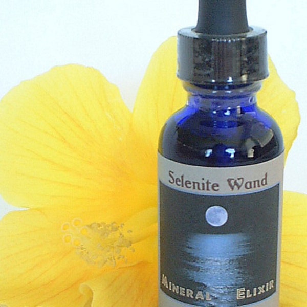 SELENITE WAND Gem Mineral Elixir - Expands Awareness