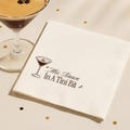 Personalized Bachelorette Party Cocktail Napkins Espresso Martini Party Decor Martini Themed Bridal Shower Decorations Custom Wedding Napkin product logo