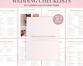 Wedding Planning Checklist Wedding Planner Template Printable Wedding Organizer Bride Planner Template Wedding Day Timeline Checklist Vendor