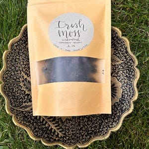 Chondrus crispus Irish Moss, Raw and Dried, Wildcrafted and Certified Organic, Harvested from North Atlantic Ocean, Wild Natural Seamoss