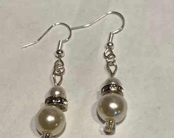 Pearl Perfection, Handcrafted Dangle Earrings, Pearl Jewelry, Dangle earrings, wedding jewelry, statement earrings, Mother's Day, gift ideas