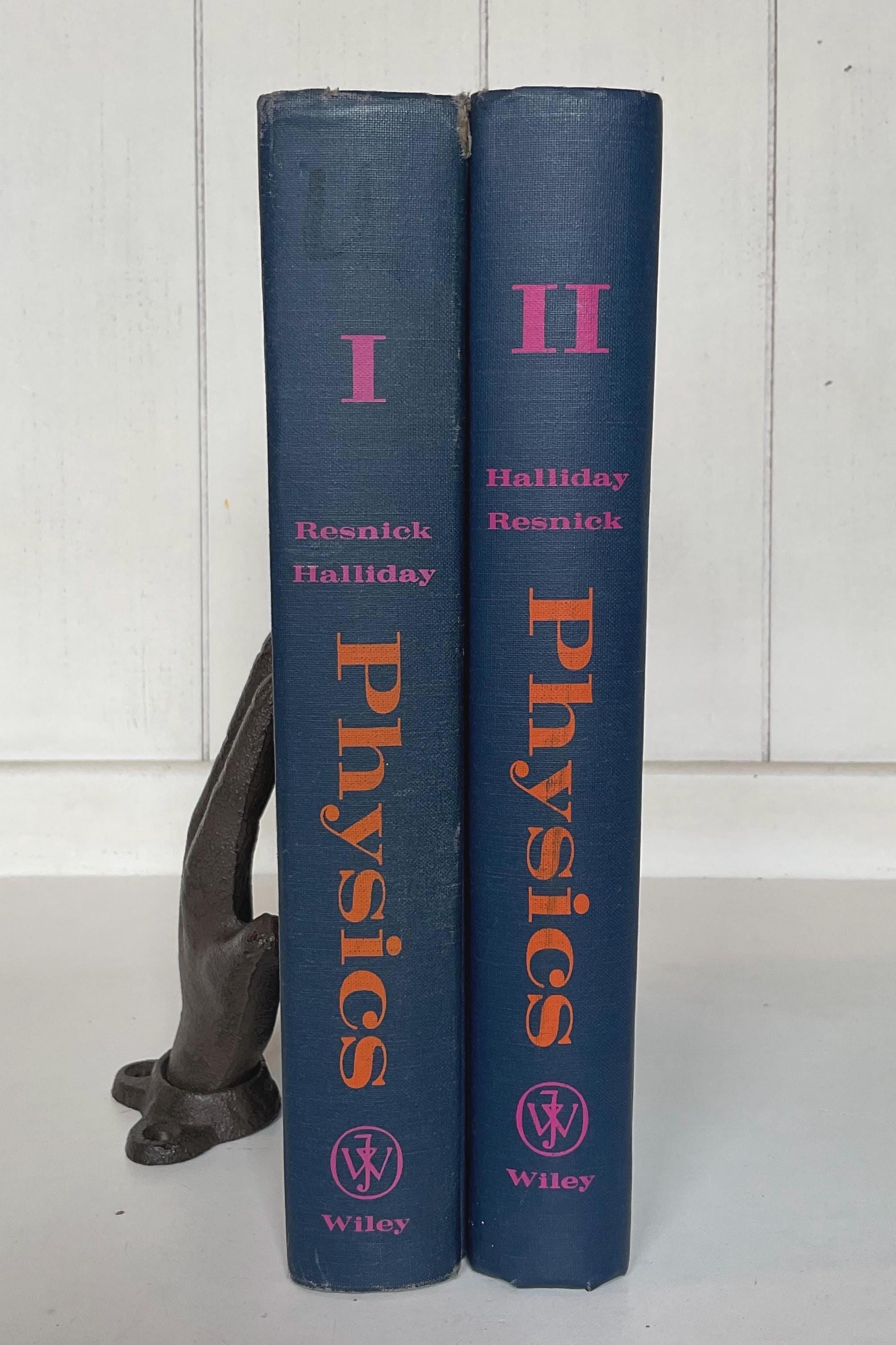 1962 Navy Blue Halliday-resnick Physics Part I and II, Vintage School Books - Etsy