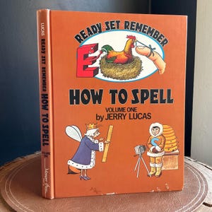 Vintage old school book, How to Spell, 1979, Ready Set Remember series