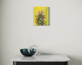 Handmade Oil Painting - Flowers 8x10 inch