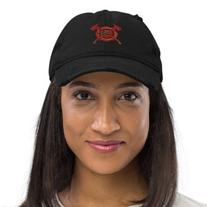 Wildland Firefighter Embroidered Distressed Firefighter Hat