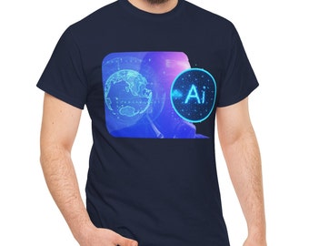 Artificial Intelligence T-shirt,  Engineer shirt, funny shirt Ai AI Artificial Intelligence Unisex Heavy Cotton Tee