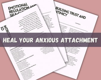 Heal your anxious attachment style | work on secure relationships | e-book | guide to secure relationships