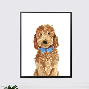 Brown Goldendoodle Art Print,  Brown Goldendoodle Art, Brown Labradoodle Art, Goldendoodle Print, Labradoodle Art Print, Labradoodle Art