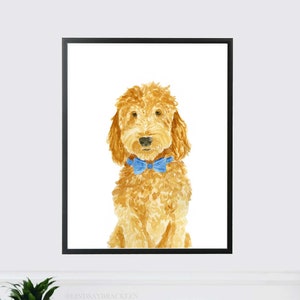 Goldendoodle Art Print, Goldendoodle Art, Goldendoodle Portrait, Goldendoodle Print, Labradoodle Art Print, Labradoodle Art, Dog Art Print image 4