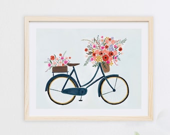 flower bike basket