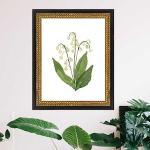 Lily of the Valley Print, Lily of the Valley Art, Lily of the Valley Painting, Wildflowers Art Print, Lily of the Valley Art Print