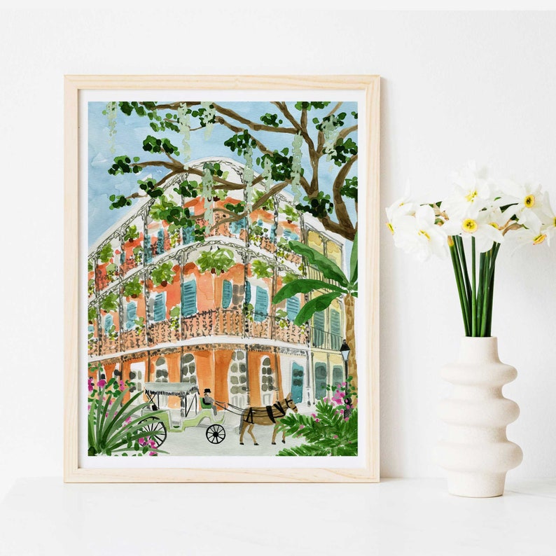 New Orleans Art Print New Orleans Wall Decor NOLA Art Etsy