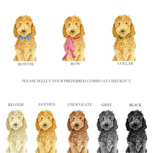 Brown Goldendoodle Art Print, Brown Goldendoodle Art, Brown Labradoodle Art, Goldendoodle Print, Labradoodle Art Print, Labradoodle Art image 2