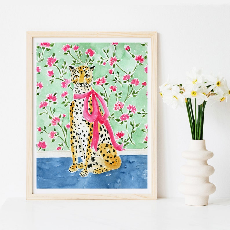 Cheetah Art Print, Leopard Art, Leopard Print, Cheetah Wall Decor, Leopard Art Print, Cheetah Wall Art, Tiger Art, Cheetah Painting bild 3