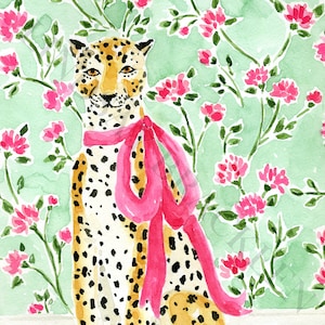 Cheetah Art Print, Leopard Art, Leopard Print, Cheetah Wall Decor, Leopard Art Print, Cheetah Wall Art, Tiger Art, Cheetah Painting image 2