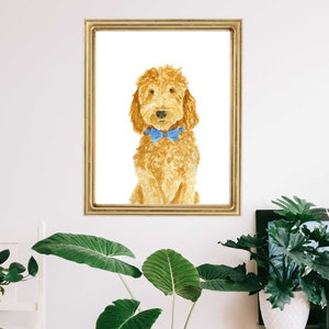Goldendoodle Art Print, Goldendoodle Art, Goldendoodle Portrait, Goldendoodle Print, Labradoodle Art Print, Labradoodle Art, Dog Art Print image 7