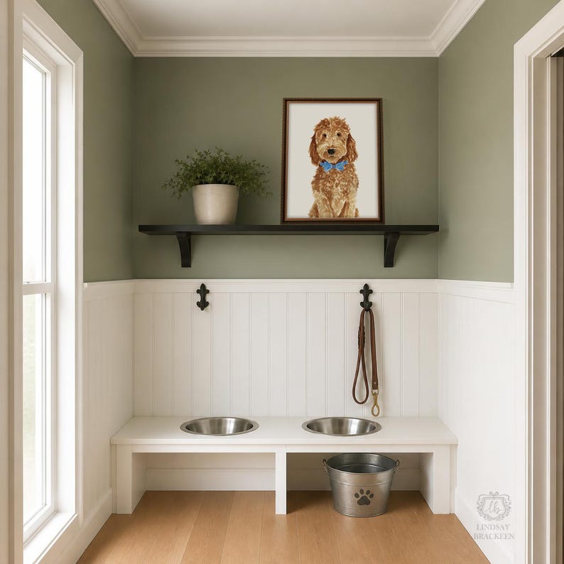 Brown Goldendoodle Art Print, Brown Goldendoodle Art, Brown Labradoodle Art, Goldendoodle Print, Labradoodle Art Print, Labradoodle Art image 4