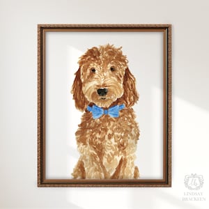 Brown Goldendoodle Art Print, Brown Goldendoodle Art, Brown Labradoodle Art, Goldendoodle Print, Labradoodle Art Print, Labradoodle Art image 5
