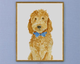 Goldendoodle Art Print, Goldendoodle Art, Goldendoodle Portrait, Goldendoodle Print, Labradoodle Art Print, Labradoodle Art, Dog Art Print