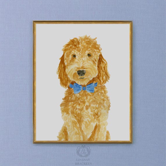 Goldendoodle Art Print, Goldendoodle Art, Goldendoodle Portrait, Goldendoodle Print, Labradoodle Art Print, Labradoodle Art, Dog Art Print