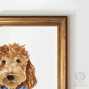 Brown Goldendoodle Art Print, Brown Goldendoodle Art, Brown Labradoodle Art, Goldendoodle Print, Labradoodle Art Print, Labradoodle Art image 8