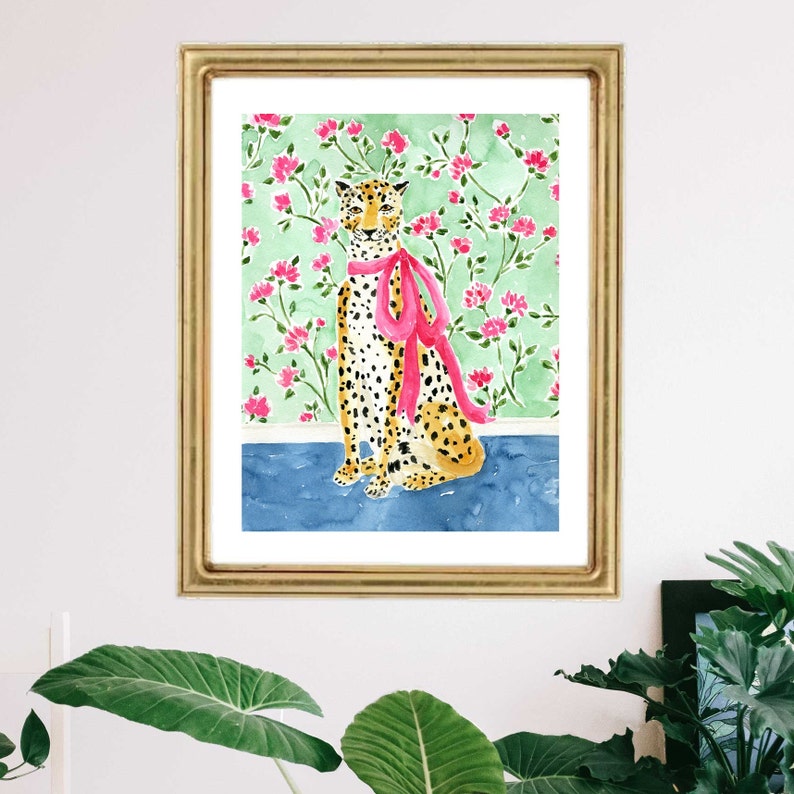 Cheetah Art Print, Leopard Art, Leopard Print, Cheetah Wall Decor, Leopard Art Print, Cheetah Wall Art, Tiger Art, Cheetah Painting image 5