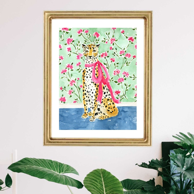 Cheetah Art Print, Leopard Art, Leopard Print, Cheetah Wall Decor, Leopard Art Print, Cheetah Wall Art, Tiger Art, Cheetah Painting bild 9