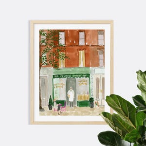 Vesuvio Bakery Art, New York City Art Print, NYC Wall Decor, NYC Bakery Illustration, Nyc Art Print, NYC Painting, Kitchen Wall Art