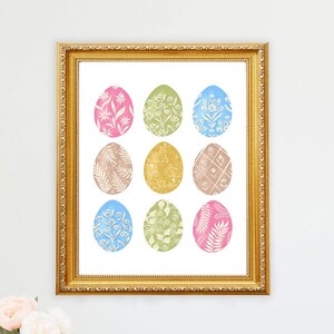 Easter Egg Art, Easter Decor, Easter Art Print, Easter Egg Art Print, Easter Wall Art, Easter Decorations, Easter Egg Painting