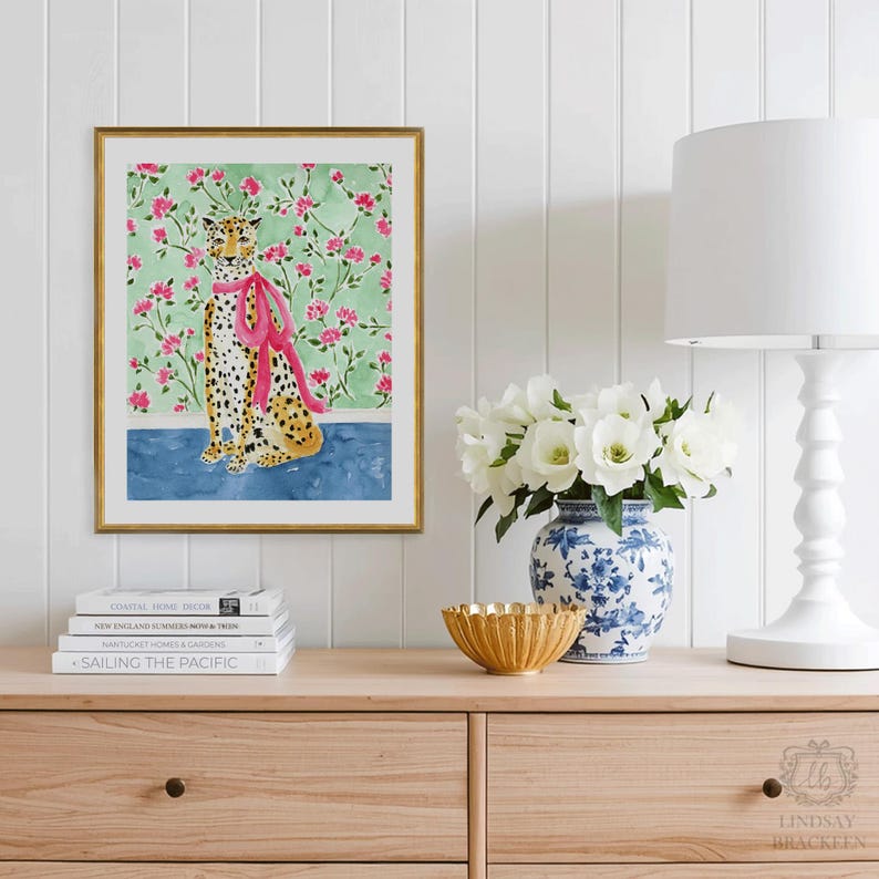 Cheetah Art Print, Leopard Art, Leopard Print, Cheetah Wall Decor, Leopard Art Print, Cheetah Wall Art, Tiger Art, Cheetah Painting bild 1