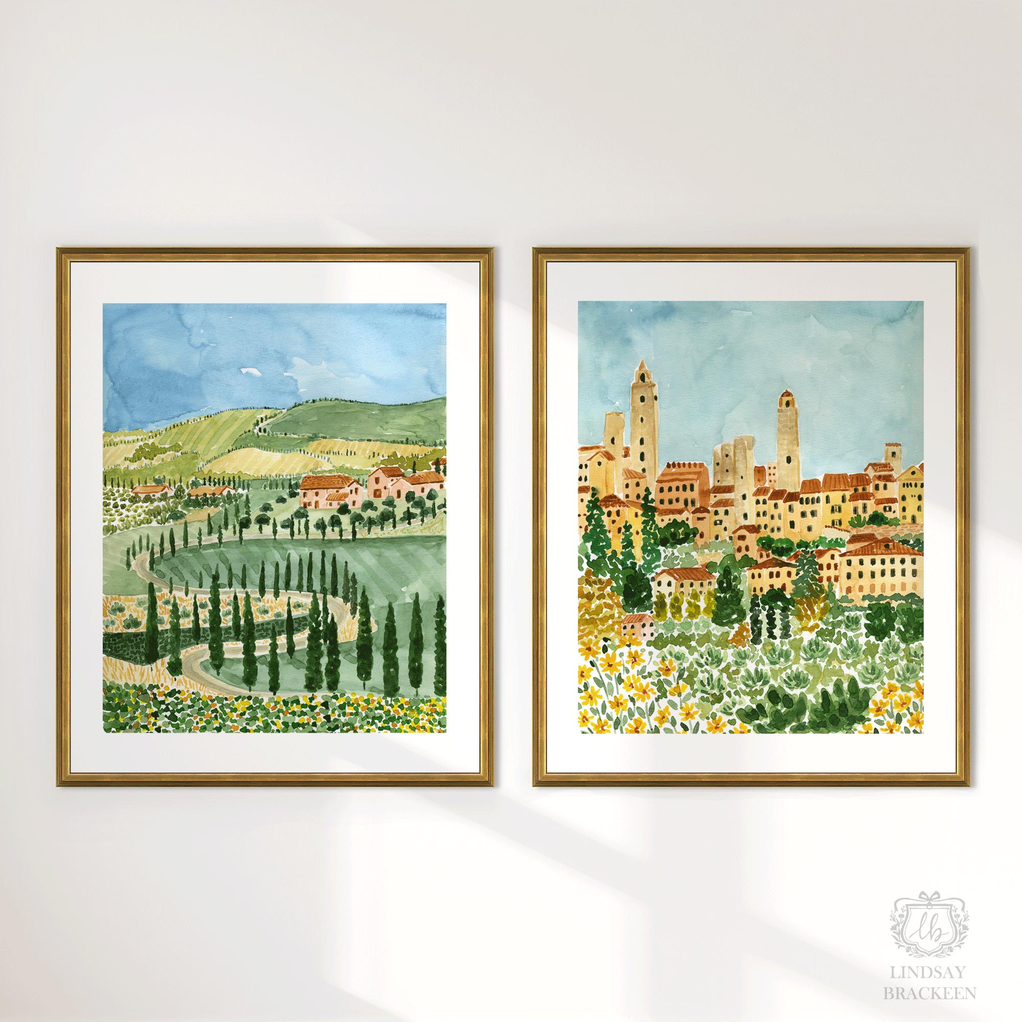 Siena Italy Painting - Etsy
