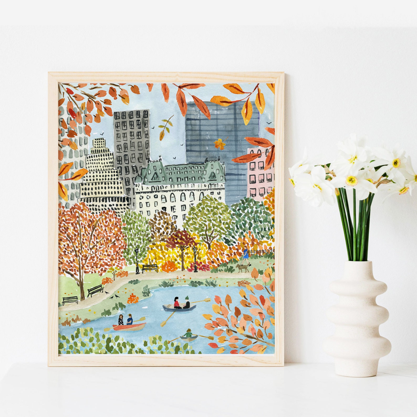 New York City Art Print NYC Wall Decor Autumn in Central Etsy