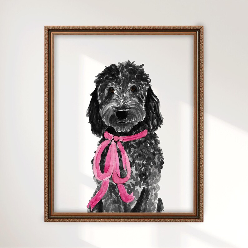 Brown Goldendoodle Art Print, Brown Goldendoodle Art, Brown Labradoodle Art, Goldendoodle Print, Labradoodle Art Print, Labradoodle Art image 13