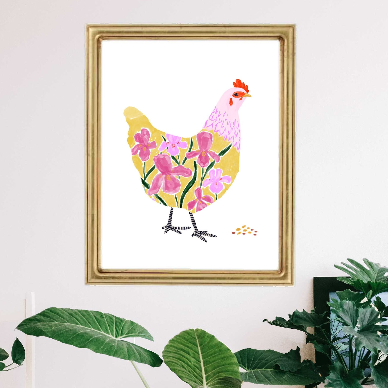 Chicken Art Chicken Print Chicken Decor Chicken Art Print - Etsy