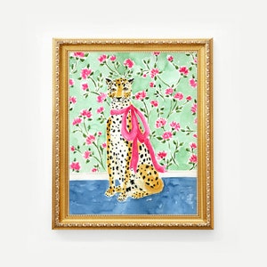 Cheetah Art Print, Leopard Art, Leopard Print, Cheetah Wall Decor, Leopard Art Print, Cheetah Wall Art, Tiger Art, Cheetah Painting image 6