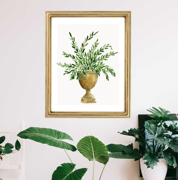 Olive Branch Art Print Olive Tree Art Olive Tree Print Etsy