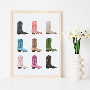 Western Art Print, Cowgirl Boots Art, Cowboy Boots Art, Western Wall Decor, Cowgirl Art, Cowgirl Print, Cowgirl Poster, Western Wall Art