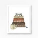 Stack of Books Decor Book Wall Art Print Watercolor Bookshelf Read  Painting Home Office Bookworm  Library Reading Nook Coffee Cup Glasses 