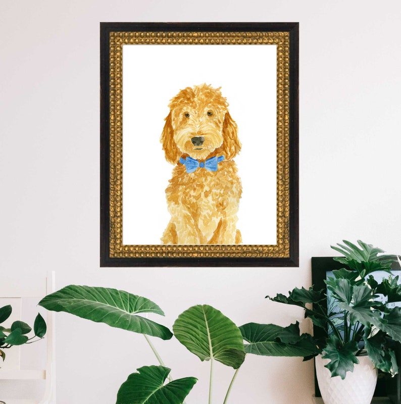 Goldendoodle Art Print, Goldendoodle Art, Goldendoodle Portrait, Goldendoodle Print, Labradoodle Art Print, Labradoodle Art, Dog Art Print image 8