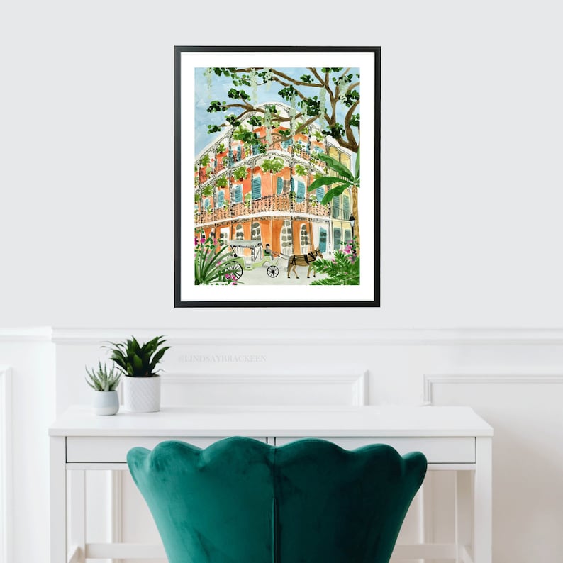 New Orleans Art Print New Orleans Wall Decor NOLA Art Etsy