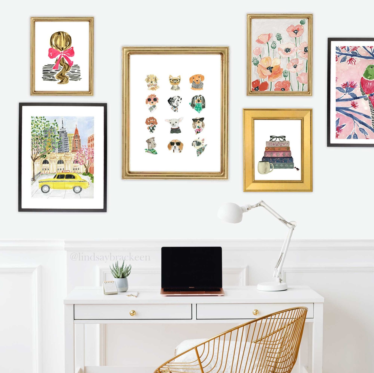 Dogs Art Print Nursery Kids Wall Decor Dog Puppy French Etsy