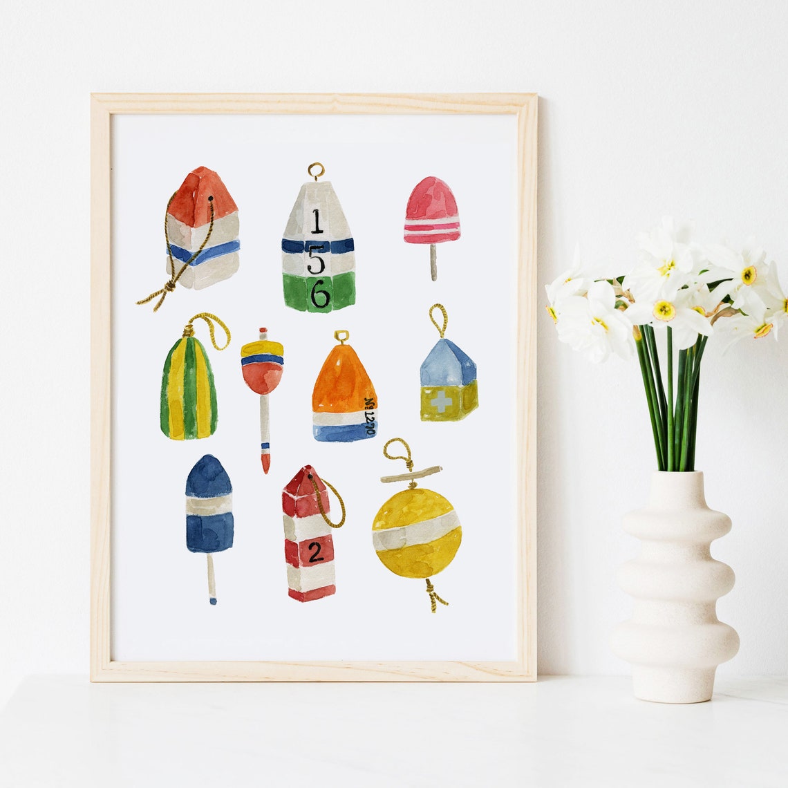 Lobster Buoys Vintage Nautical Beachy Sea Side Coastal Living - Etsy