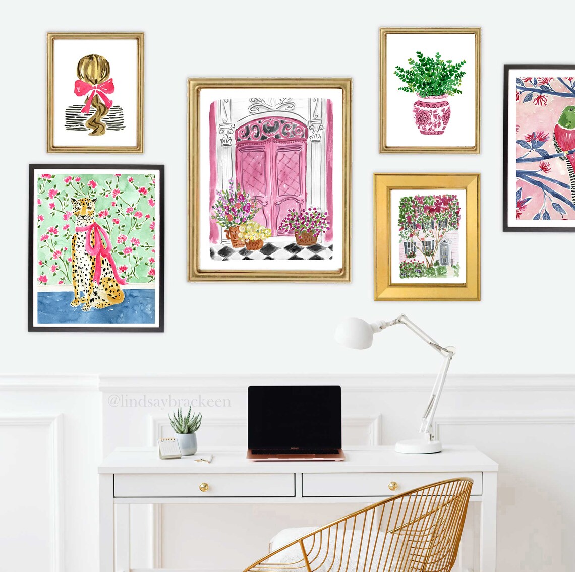 PINK DOOR WALL ART main image 0